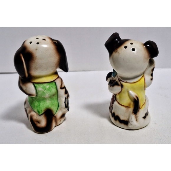 VINTAGE LEFTON’S FANCY DOG ANTHROPOMORPHIC SALT AND PEPPER SHAKERS - Picture 6 of 8